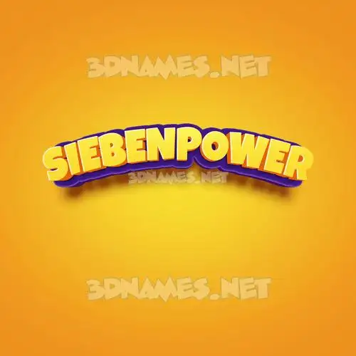siebenpower in Orange Toon style - 3D name wallpaper siebenpower in Orange Toon style - 3D name wallpaper