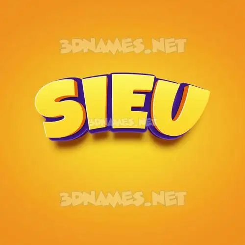 sieu in Orange Toon style - 3D name wallpaper sieu in Orange Toon style - 3D name wallpaper