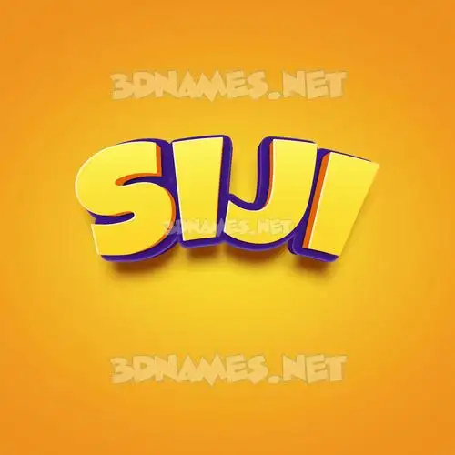 siji in Orange Toon style - 3D name wallpaper siji in Orange Toon style - 3D name wallpaper
