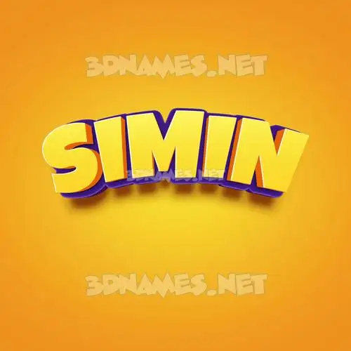 simin in Orange Toon style - 3D name wallpaper simin in Orange Toon style - 3D name wallpaper