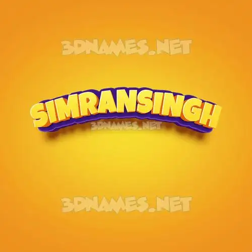 simransingh in Orange Toon style - 3D name wallpaper simransingh in Orange Toon style - 3D name wallpaper