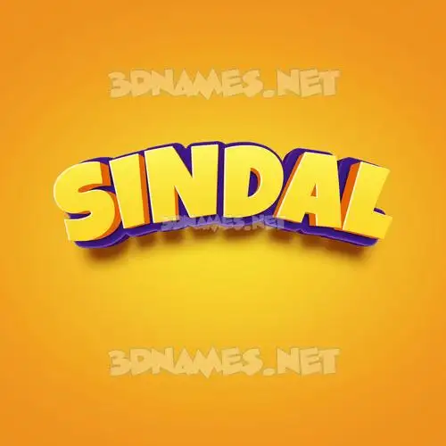 sindal in Orange Toon style - 3D name wallpaper sindal in Orange Toon style - 3D name wallpaper