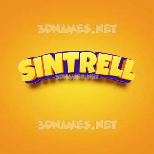 sintrell in Orange Toon style - 3D name wallpaper sintrell in Orange Toon style - 3D name wallpaper