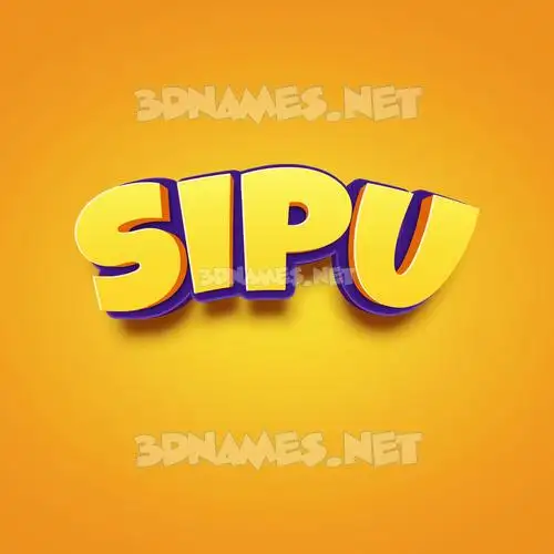 sipu in Orange Toon style - 3D name wallpaper sipu in Orange Toon style - 3D name wallpaper