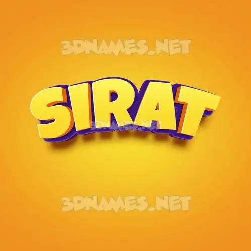sirat in Orange Toon style - 3D name wallpaper sirat in Orange Toon style - 3D name wallpaper