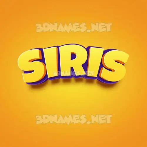 siris in Orange Toon style - 3D name wallpaper siris in Orange Toon style - 3D name wallpaper