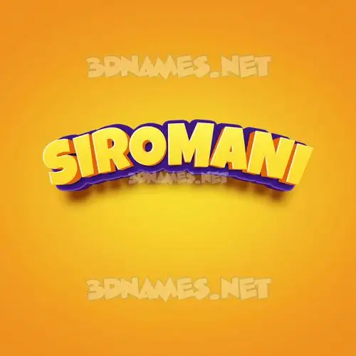 siromani in Orange Toon style - 3D name wallpaper siromani in Orange Toon style - 3D name wallpaper
