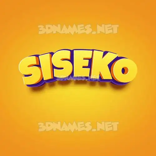 siseko in Orange Toon style - 3D name wallpaper siseko in Orange Toon style - 3D name wallpaper