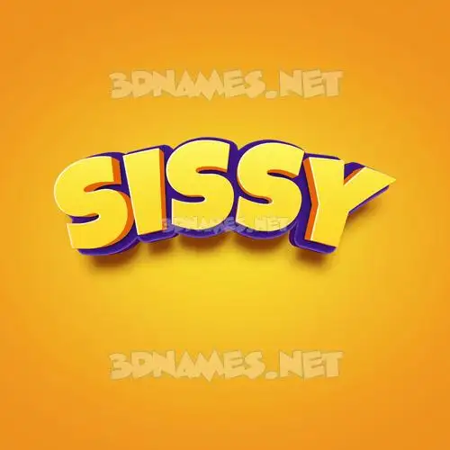 sissy in Orange Toon style - 3D name wallpaper sissy in Orange Toon style - 3D name wallpaper