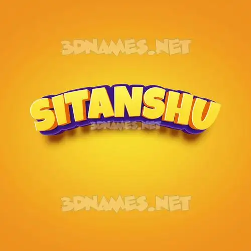 sitanshu in Orange Toon style - 3D name wallpaper sitanshu in Orange Toon style - 3D name wallpaper