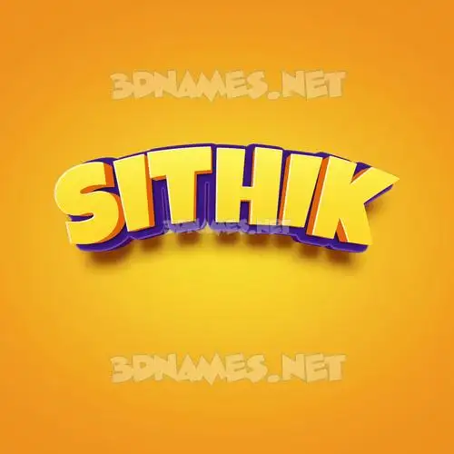 sithik in Orange Toon style - 3D name wallpaper sithik in Orange Toon style - 3D name wallpaper