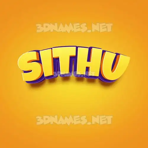 sithu in Orange Toon style - 3D name wallpaper sithu in Orange Toon style - 3D name wallpaper