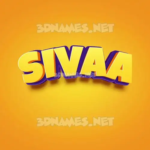 sivaa in Orange Toon style - 3D name wallpaper sivaa in Orange Toon style - 3D name wallpaper