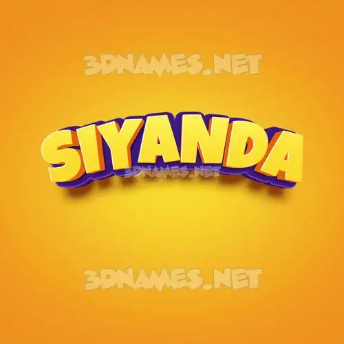 siyanda in Orange Toon style - 3D name wallpaper siyanda in Orange Toon style - 3D name wallpaper