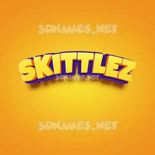 skittlez in Orange Toon style - 3D name wallpaper skittlez in Orange Toon style - 3D name wallpaper