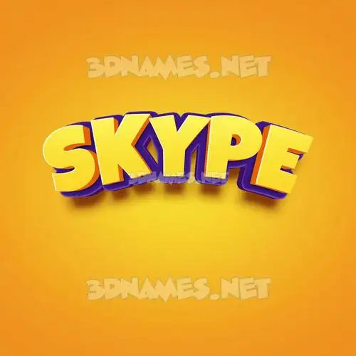 skype in Orange Toon style - 3D name wallpaper skype in Orange Toon style - 3D name wallpaper
