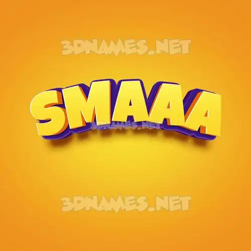 smaaa in Orange Toon style - 3D name wallpaper smaaa in Orange Toon style - 3D name wallpaper