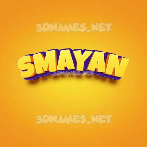 smayan in Orange Toon style - 3D name wallpaper smayan in Orange Toon style - 3D name wallpaper