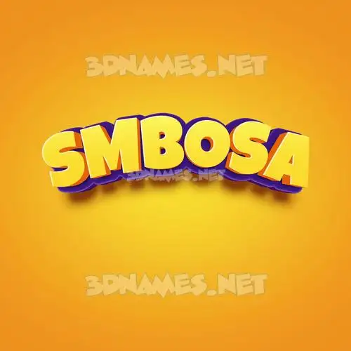 smbosa in Orange Toon style - 3D name wallpaper smbosa in Orange Toon style - 3D name wallpaper