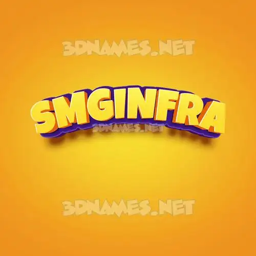 smginfra in Orange Toon style - 3D name wallpaper smginfra in Orange Toon style - 3D name wallpaper