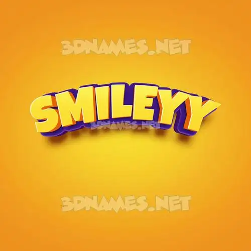 smileyy in Orange Toon style - 3D name wallpaper smileyy in Orange Toon style - 3D name wallpaper