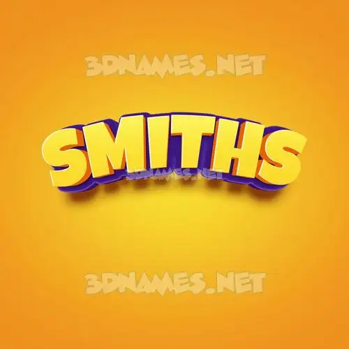 smiths in Orange Toon style - 3D name wallpaper smiths in Orange Toon style - 3D name wallpaper