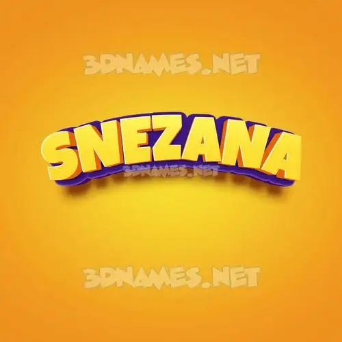 snezana in Orange Toon style - 3D name wallpaper snezana in Orange Toon style - 3D name wallpaper