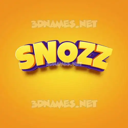 snozz in Orange Toon style - 3D name wallpaper snozz in Orange Toon style - 3D name wallpaper