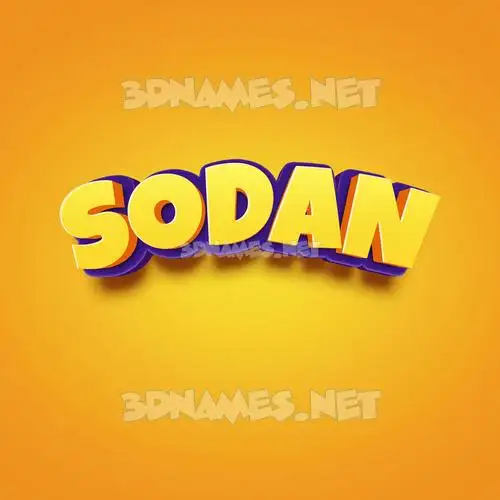 sodan in Orange Toon style - 3D name wallpaper sodan in Orange Toon style - 3D name wallpaper