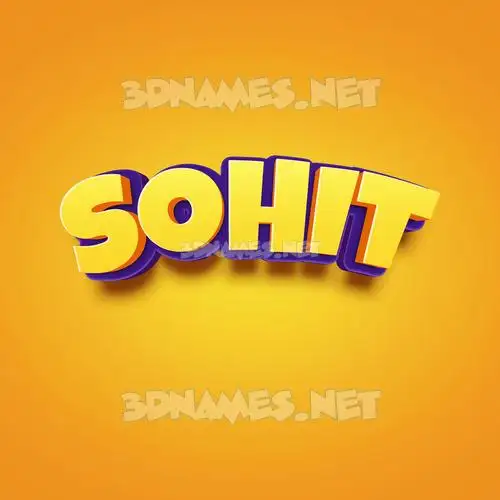 sohit in Orange Toon style - 3D name wallpaper sohit in Orange Toon style - 3D name wallpaper