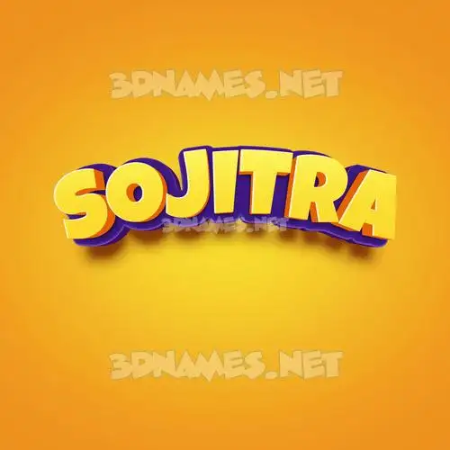 sojitra in Orange Toon style - 3D name wallpaper sojitra in Orange Toon style - 3D name wallpaper