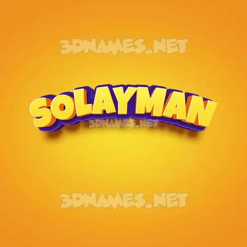 solayman in Orange Toon style - 3D name wallpaper solayman in Orange Toon style - 3D name wallpaper