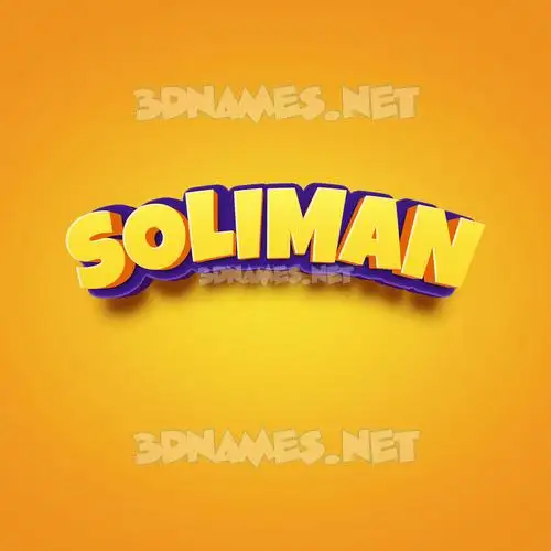 soliman in Orange Toon style - 3D name wallpaper soliman in Orange Toon style - 3D name wallpaper