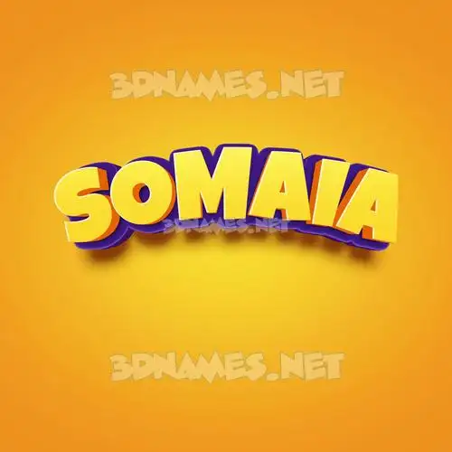 somaia in Orange Toon style - 3D name wallpaper somaia in Orange Toon style - 3D name wallpaper