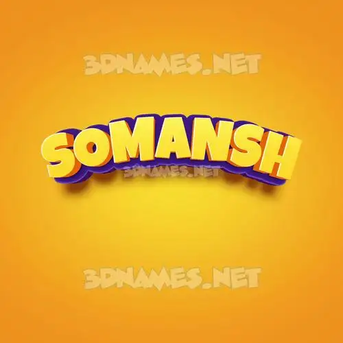 somansh in Orange Toon style - 3D name wallpaper somansh in Orange Toon style - 3D name wallpaper