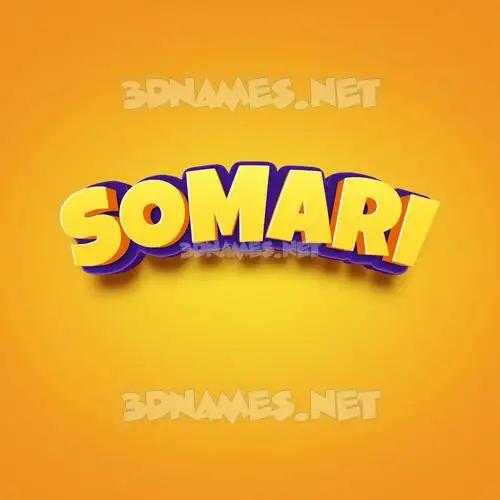somari in Orange Toon style - 3D name wallpaper somari in Orange Toon style - 3D name wallpaper