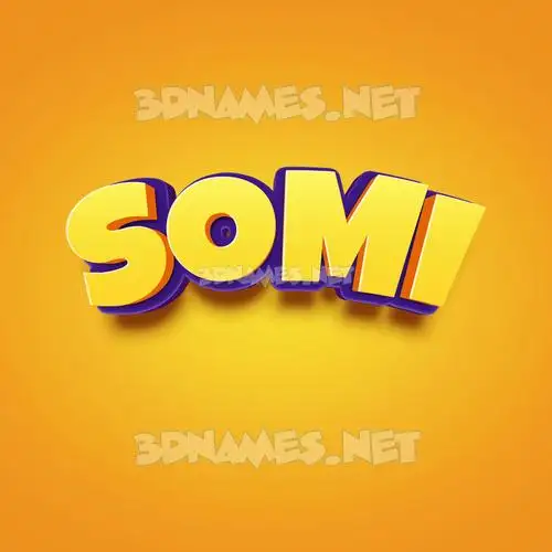 somi in Orange Toon style - 3D name wallpaper somi in Orange Toon style - 3D name wallpaper