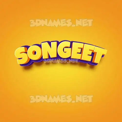 songeet in Orange Toon style - 3D name wallpaper songeet in Orange Toon style - 3D name wallpaper