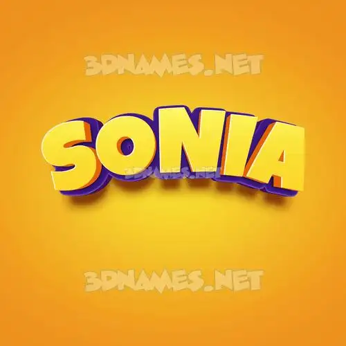 sonia in Orange Toon style - 3D name wallpaper sonia in Orange Toon style - 3D name wallpaper