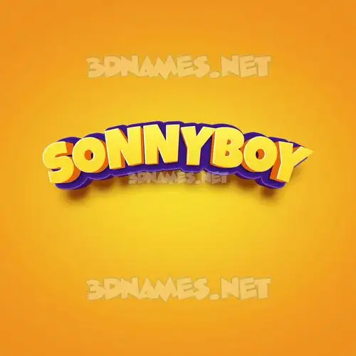 sonnyboy in Orange Toon style - 3D name wallpaper sonnyboy in Orange Toon style - 3D name wallpaper