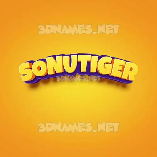 sonutiger in Orange Toon style - 3D name wallpaper sonutiger in Orange Toon style - 3D name wallpaper