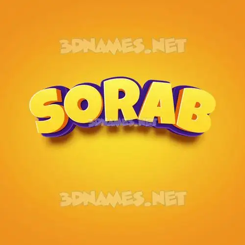 sorab in Orange Toon style - 3D name wallpaper sorab in Orange Toon style - 3D name wallpaper