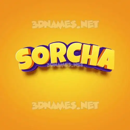 sorcha in Orange Toon style - 3D name wallpaper sorcha in Orange Toon style - 3D name wallpaper