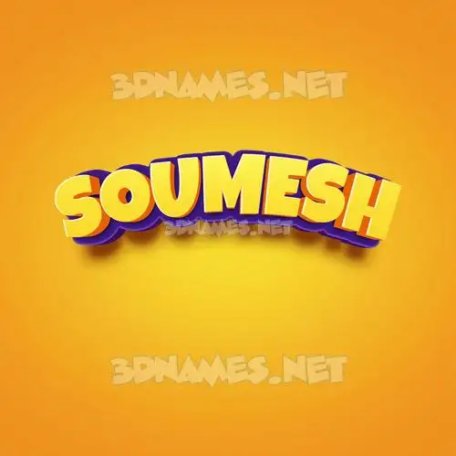 soumesh in Orange Toon style - 3D name wallpaper soumesh in Orange Toon style - 3D name wallpaper