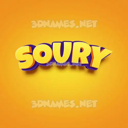 soury in Orange Toon style - 3D name wallpaper soury in Orange Toon style - 3D name wallpaper
