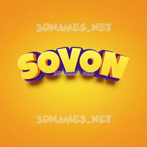 sovon in Orange Toon style - 3D name wallpaper sovon in Orange Toon style - 3D name wallpaper