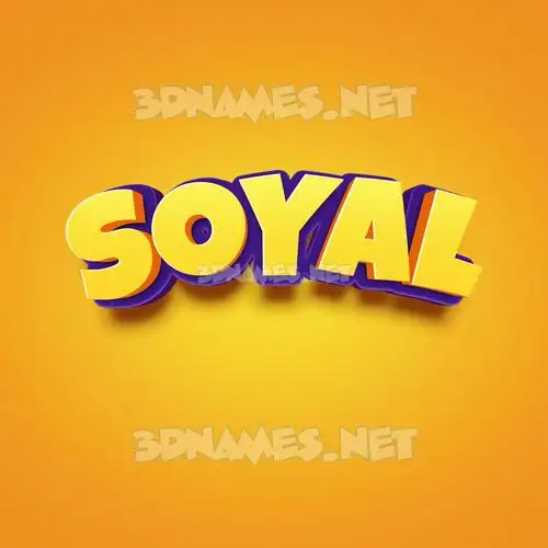 soyal in Orange Toon style - 3D name wallpaper soyal in Orange Toon style - 3D name wallpaper