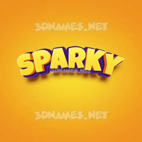 sparky in Orange Toon style - 3D name wallpaper sparky in Orange Toon style - 3D name wallpaper