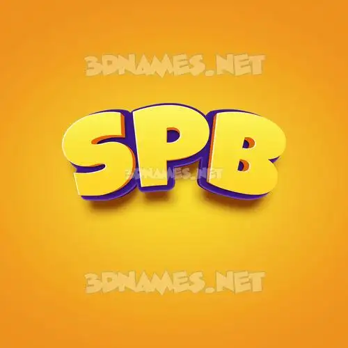 spb in Orange Toon style - 3D name wallpaper spb in Orange Toon style - 3D name wallpaper