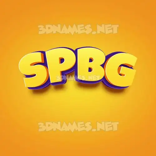 spbg in Orange Toon style - 3D name wallpaper spbg in Orange Toon style - 3D name wallpaper